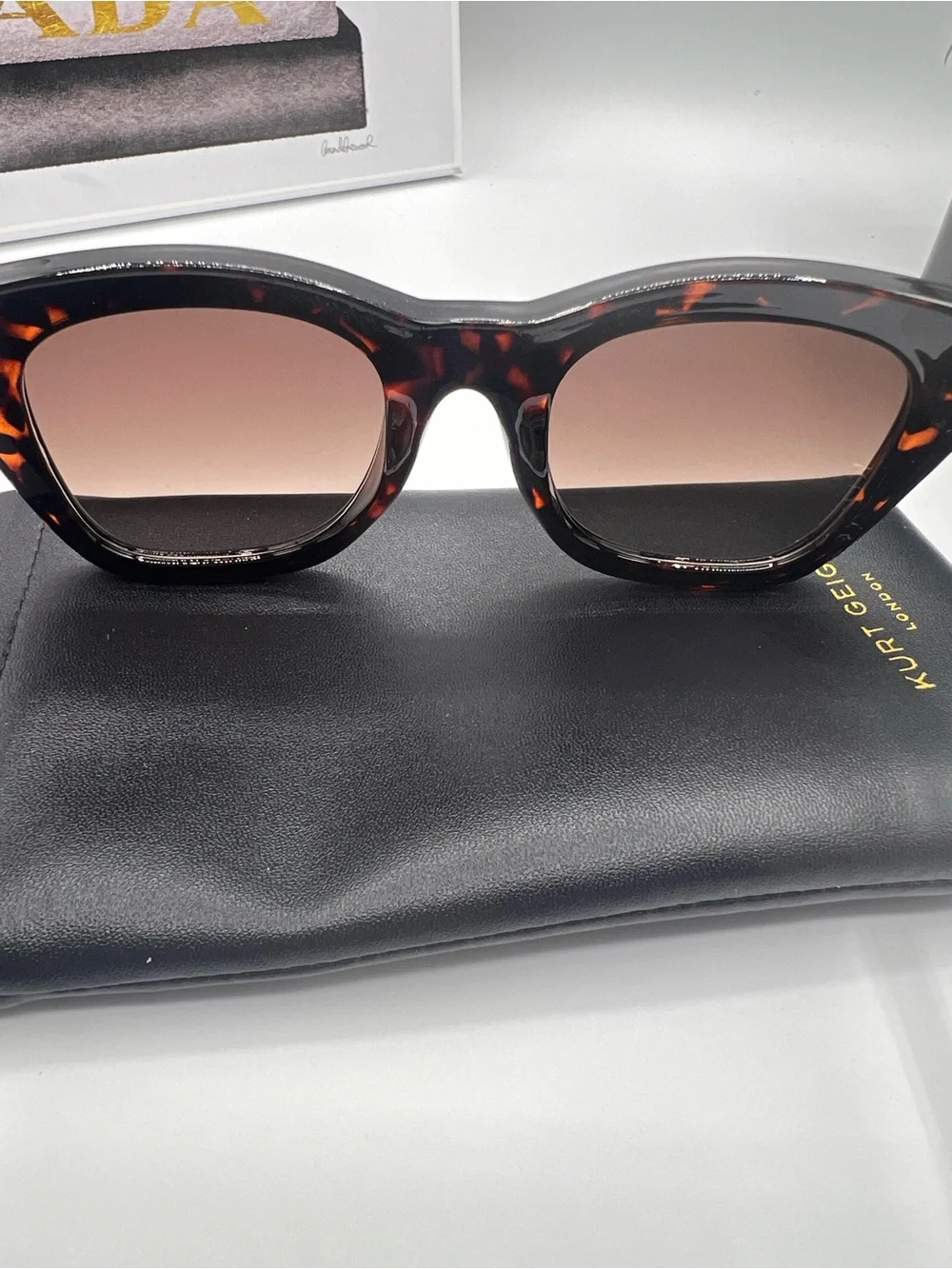 Kurt Geiger Tortoiseshell Cat-Eye Sunglasses NWOT